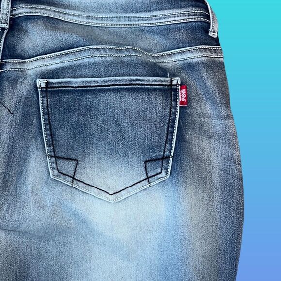 Plus Size European Brand Ms She Stretch Denim Jeans Size US 22 40x30 #70 - Picture 5 of 6